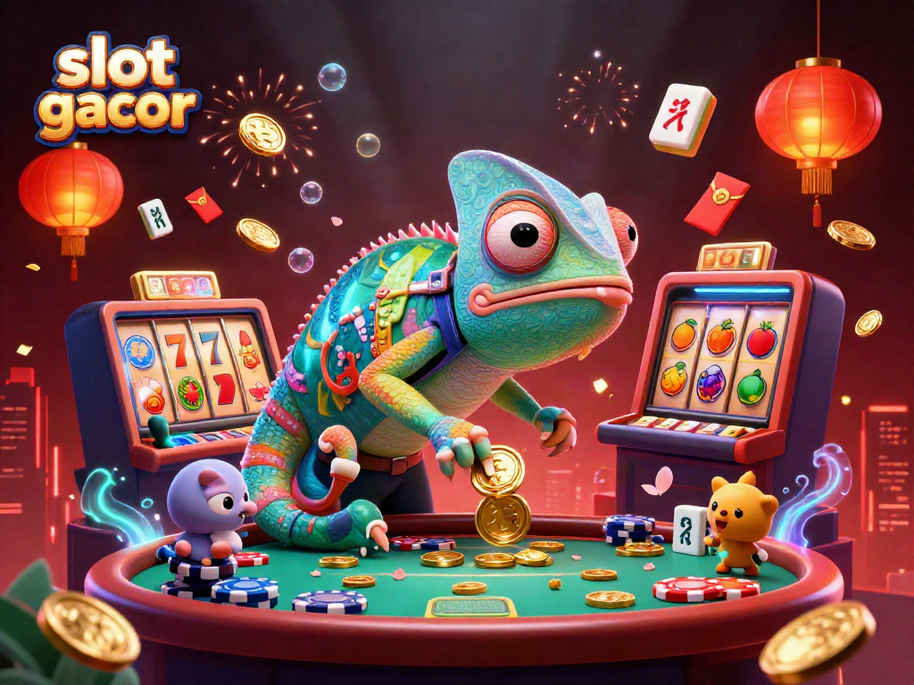 Experience thrilling slot gacor gameplay with dynamic chameleon casino motifs and vibrant game elements.