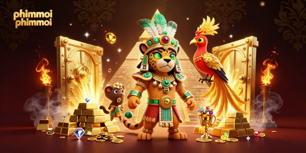 Engage with thrilling phimmoi phimmoi gaming action amidst treasures and gold elements.
