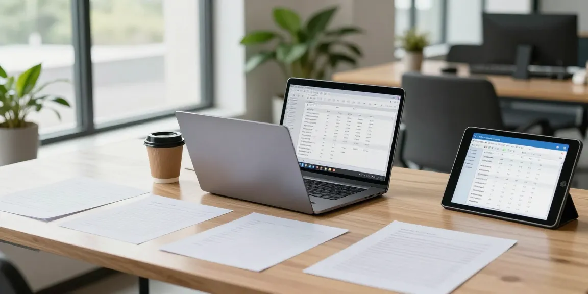 Ondernemer gebruikt een gratis boekhoudprogramma zzp in een moderne kantooromgeving.